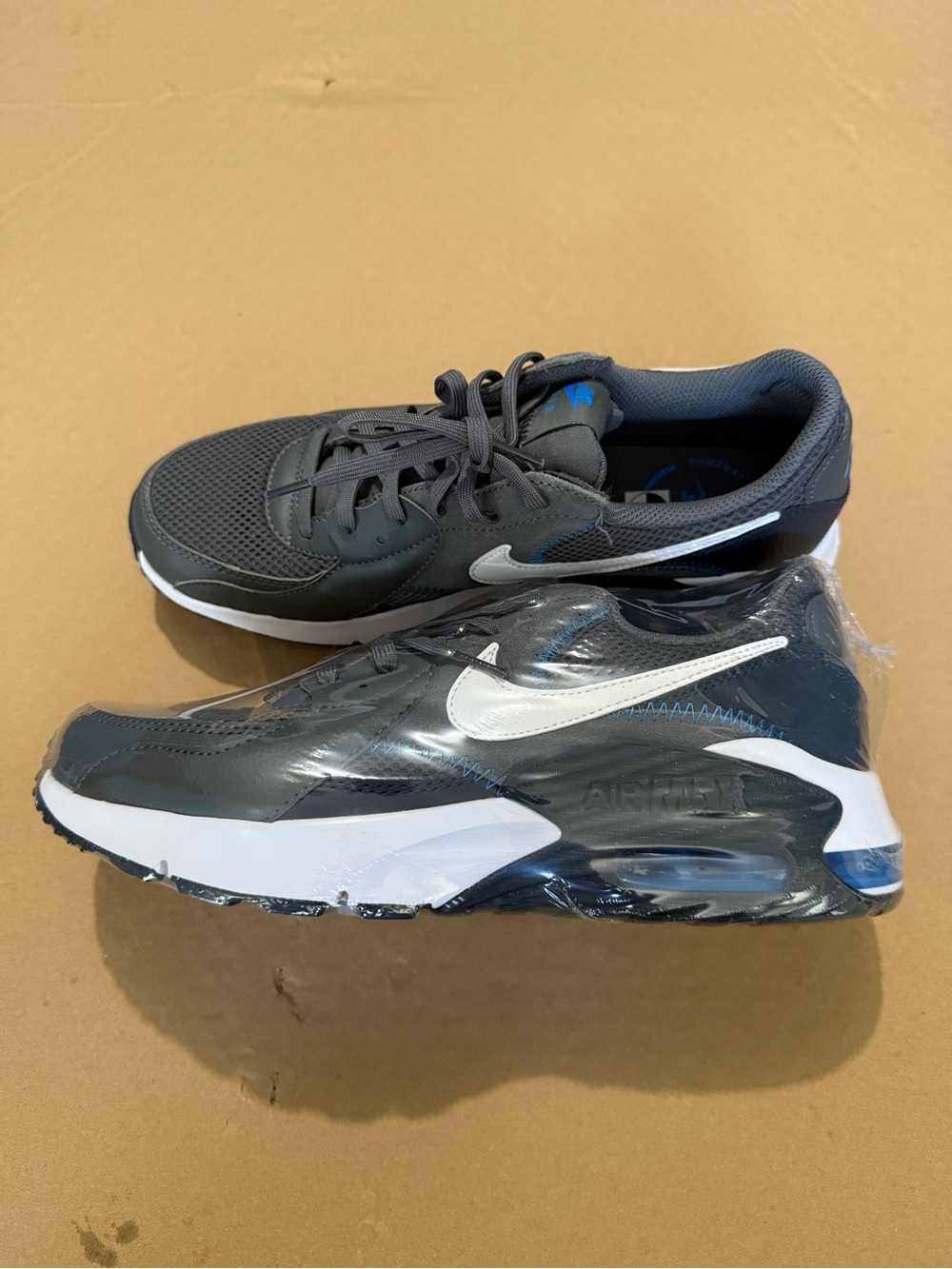 Nike Men's Dark Gray and White Air Max Sneakers. New without box